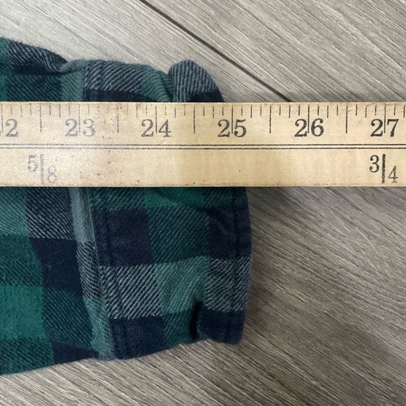 Fjallraven Mens Skog Flannel Shirt Button Up Long Sleeve Green Plaid XL‎ - Picture 8 of 11